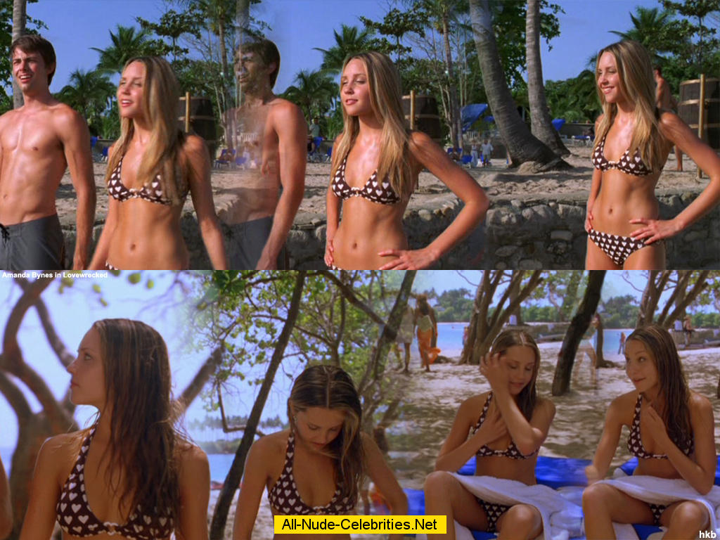 Amanda Bynes in sexy scenes from Love Wrecked.