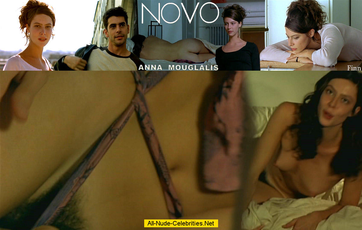 Anna Mouglalis shows tits and hairy pussy in Novo