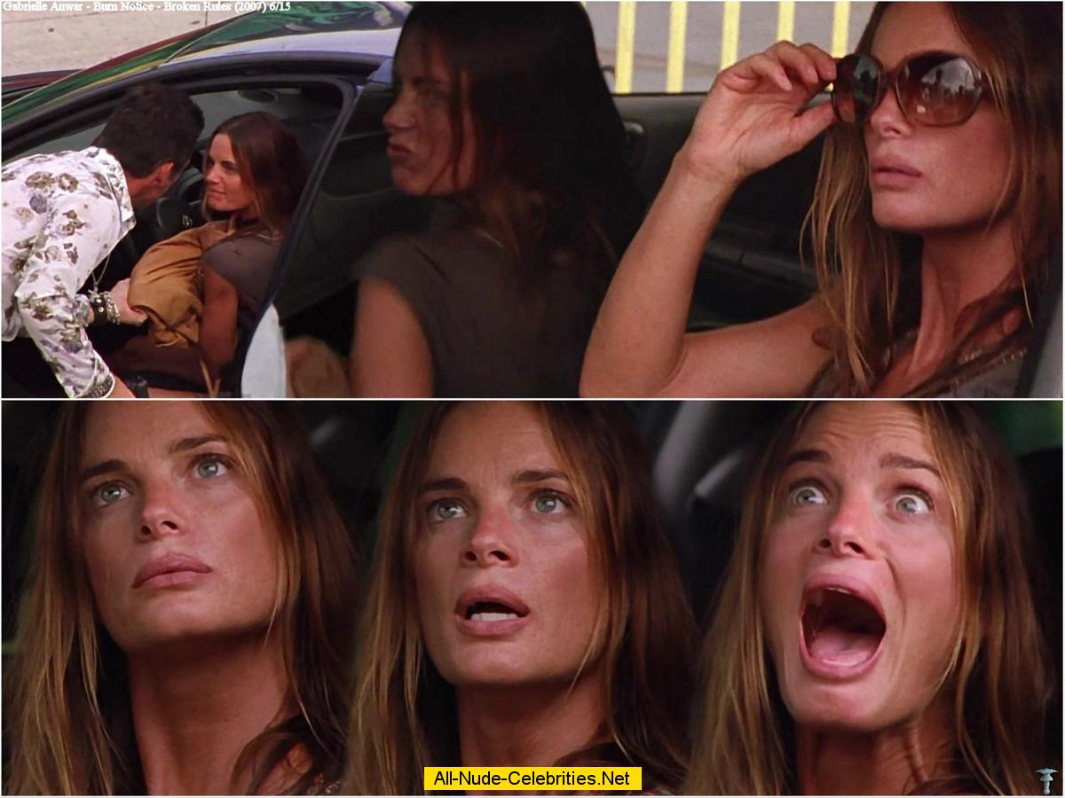 Gabrielle Anwar looking sexy in Burn Notice